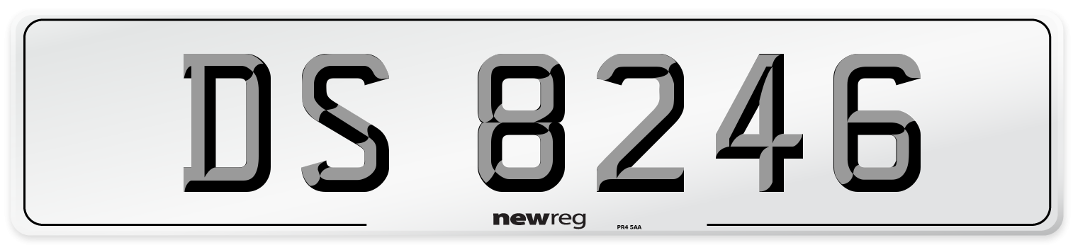 DS 8246 Number Plate from New Reg